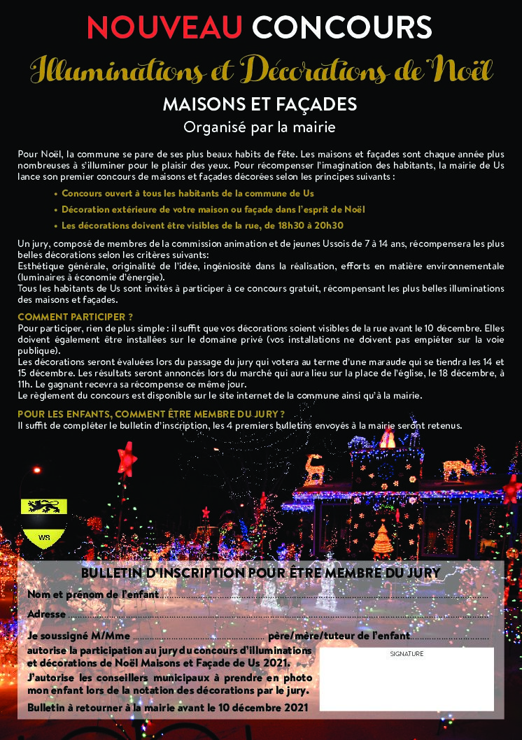 Concours illuminations et décorations de Noël
