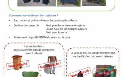 SMIRTOM : nouvelles modalités de collecte dès le 1er juin